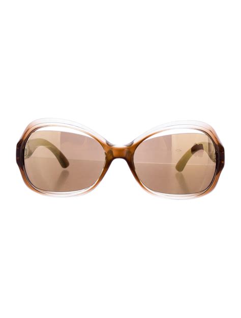 fendi brown sunglasses with f on side in rhinestones|Women's Designer Sunglasses .